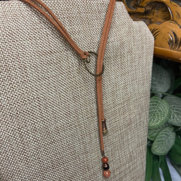 Brown & Rust Leather Wrap Around - Picture 3 of 4